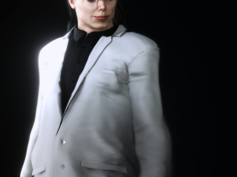 Michael Jackson Low-poly Modello 3D