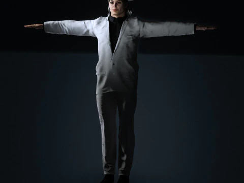 Michael Jackson Low-poly 3D Model