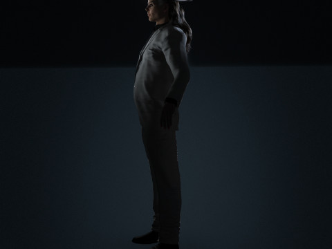 Michael Jackson Low-poly Modello 3D