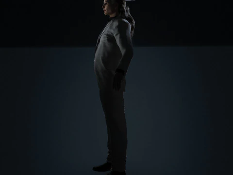 Michael Jackson Low-poly 3D Model