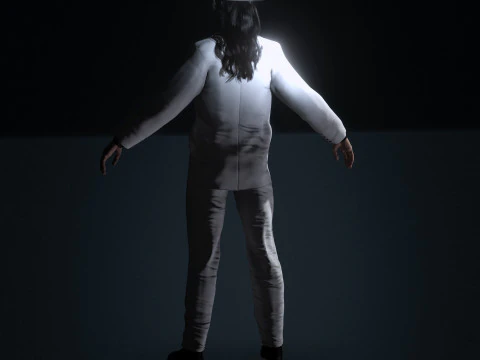 Michael Jackson Low-poly 3D Model