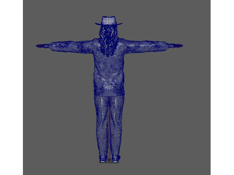 Michael Jackson Low-poly 3D Model