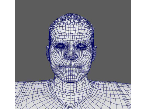 Kylian Mbappe Real Madrid Kit Low-poly 3D Model