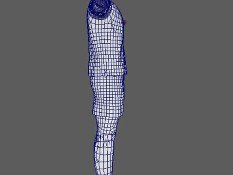 Kylian Mbappe Real Madrid Kit Low-poly 3D Model