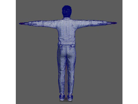 Matt Damon low-poly 3D Model