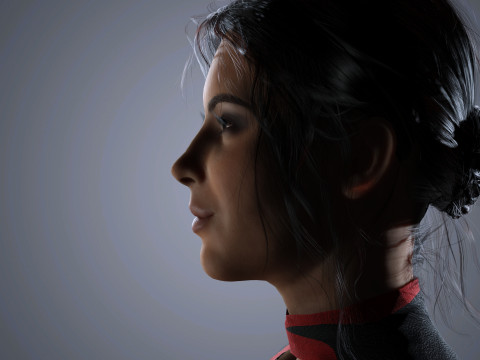 Kim Kardashian Character Low-poly Modello 3D