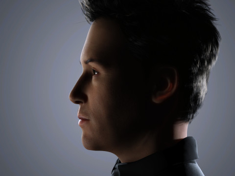 Keanu Reeves Character Low-poly 3D Модель