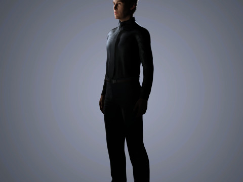 Keanu Reeves Character Low-poly 3D Модель