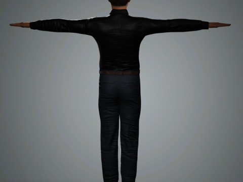 Keanu Reeves Character Low-poly 3D Модель