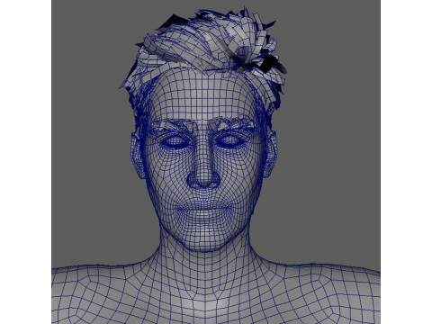 Keanu Reeves Character Low-poly 3D Model
