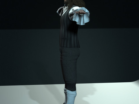 Johnny Depp Low-poly Model 3D