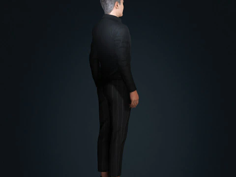 George Clooney Low-poly 3D Model