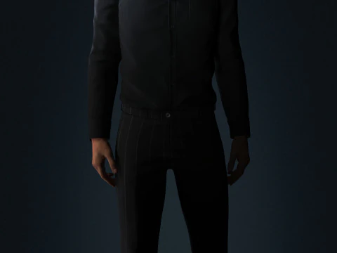 George Clooney Low-poly 3D Model