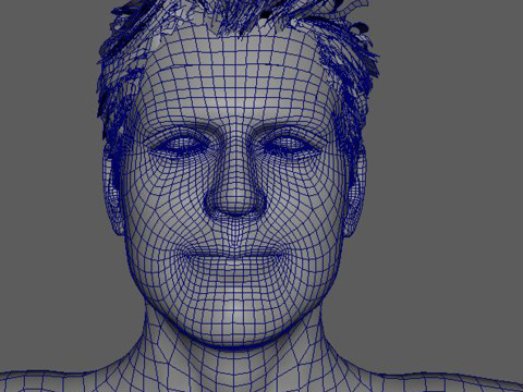 George Clooney Low-poly Modello 3D