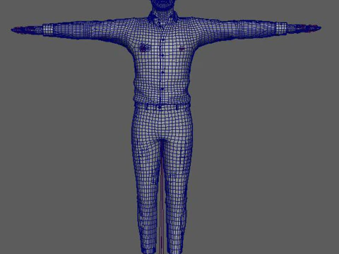 George Clooney Low-poly 3D Model
