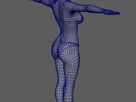 Emily Ratajkowski Character Low-poly Modello 3D
