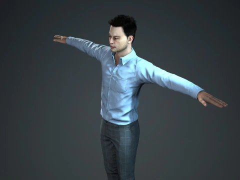 Elon Musk - Hyper Realistic Low-poly 3D Model