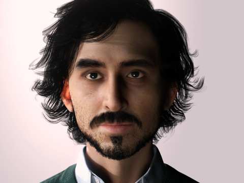 Dev Patel Character Low-poly 3D 모델