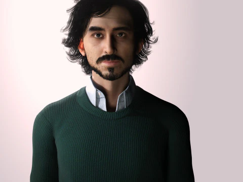 Dev Patel Character Low-poly 3D Model