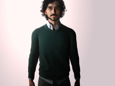 Dev Patel Character Low-poly 3D Model