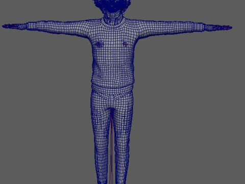 Dev Patel Character Low-poly 3D Model