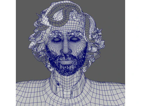 Dev Patel Character Low-poly 3D Model