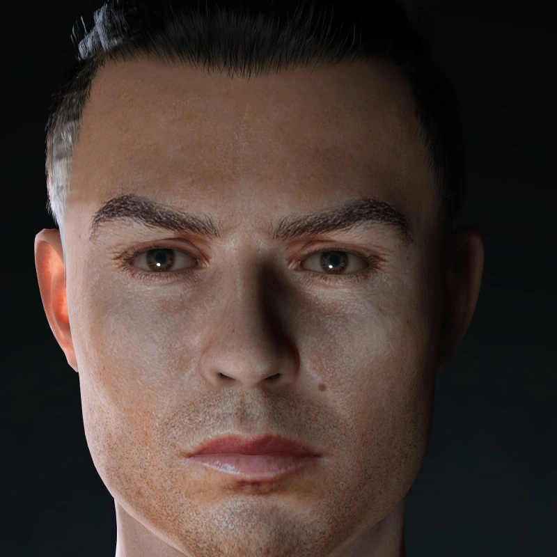 Cristiano Ronaldo Al Nassr Kit - Hyper Realistic Low-poly 3D Model .c4d .max .obj .3ds .fbx .stl .blend 