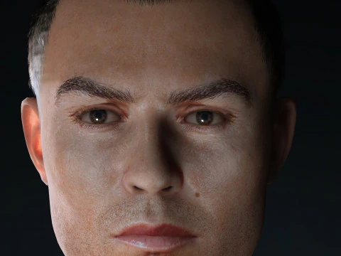 Cristiano Ronaldo Al Nassr Kit - Hyper Realistic Low-poly 3D Model