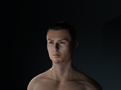 Cristiano Ronaldo Al Nassr Kit - Hyper Realistic Low-poly Modèle 3D
