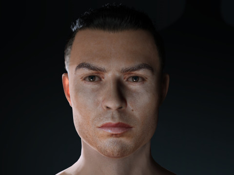 Cristiano Ronaldo Al Nassr Kit - Hyper Realistic Low-poly Modèle 3D