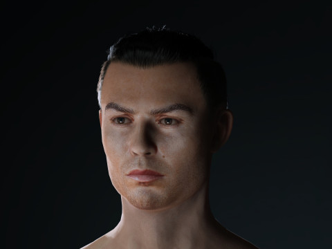 Cristiano Ronaldo Al Nassr Kit - Hyper Realistic Low-poly Modèle 3D