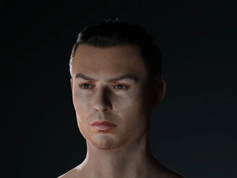 Cristiano Ronaldo Al Nassr Kit - Hyper Realistic Low-poly 3D Model