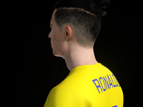 Cristiano Ronaldo Al Nassr Kit - Hyper Realistic Low-poly 3D Model