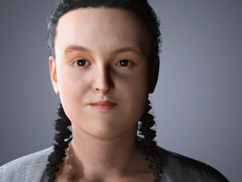 Bella Ramsey Character Low-poly 3D 모델
