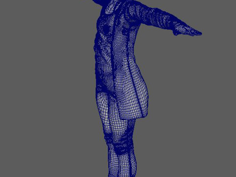 Bella Ramsey Character Low-poly 3D Model