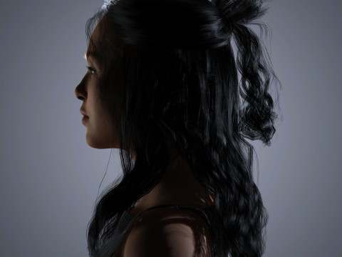 Olivia Rodrigo Character Low-poly Modello 3D