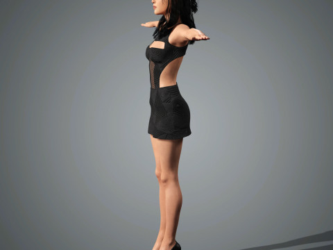 Olivia Rodrigo Character Low-poly Modello 3D