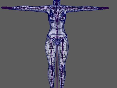 Angelina Jolie woman Low-poly 3D Modell