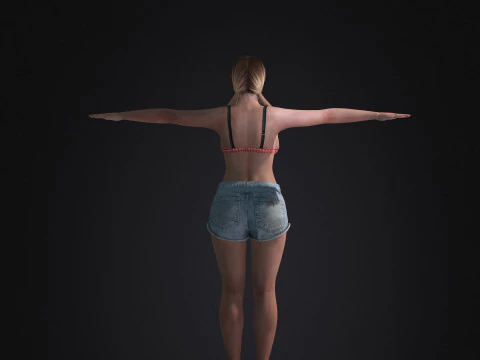 Jennifer Lopez Low-poly 3D Model