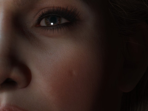 Jennifer Lopez Low-poly Model 3D