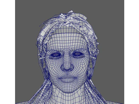 Jennifer Lopez Low-poly 3D Model
