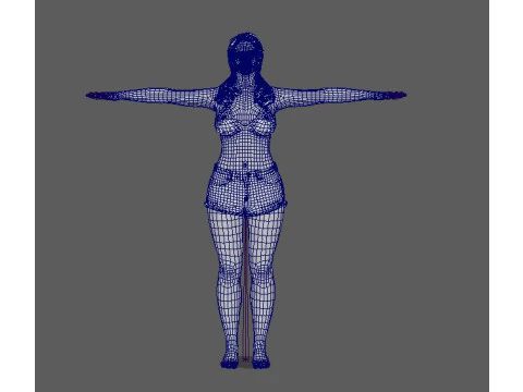 Jennifer Lopez Low-poly 3D Model
