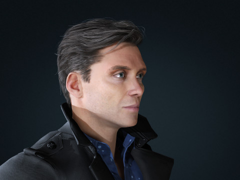 Cillian Murphy tommy shelby Character Low-poly 3D 모델