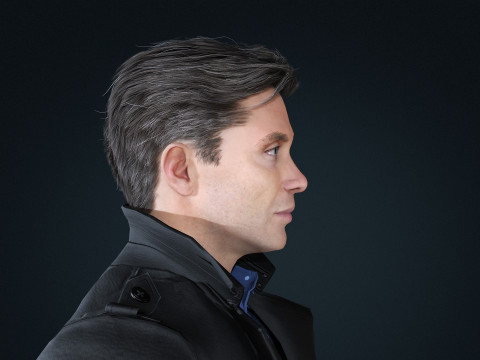 Cillian Murphy tommy shelby Character Low-poly 3D 모델