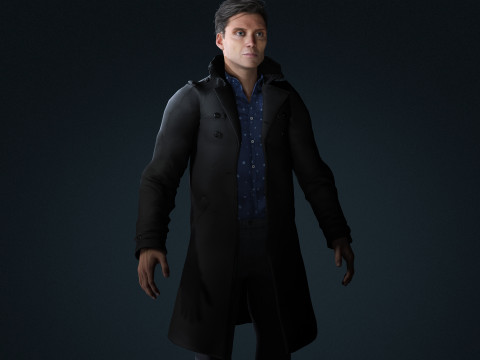 Cillian Murphy tommy shelby Character Low-poly 3D 모델