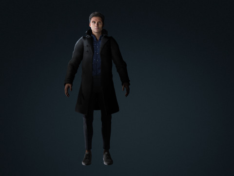 Cillian Murphy tommy shelby Character Low-poly 3D 모델