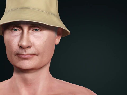 Vladimir Putin Character Low-poly 3D Model