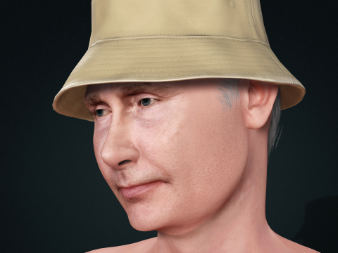 Vladimir Putin Character Low-poly 3D 模型