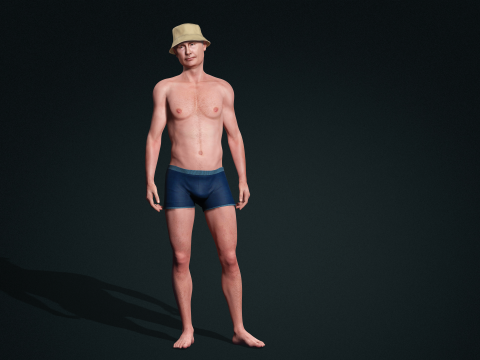 Vladimir Putin Character Low-poly 3D 模型