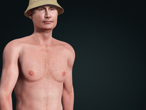 Vladimir Putin Character Low-poly 3D 模型